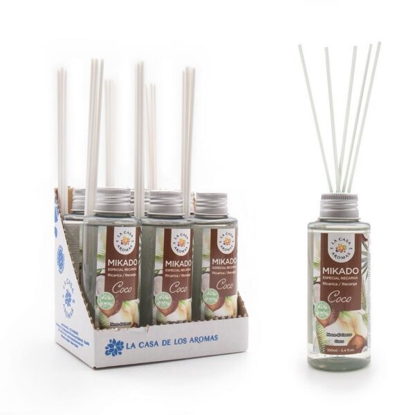 Lot de 6 Recharges de mikados premium 100ml  - Coco