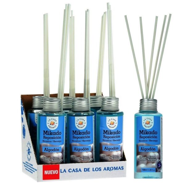 Lot de 6 Recharges de mikados premium 100ml  - Fleur de coton