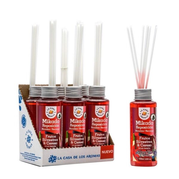 Lot de 6 Recharges de mikados premium 100ml  - Fruits des fêtes