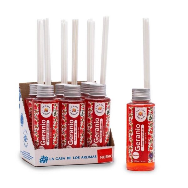 Lot de 6 Recharges de mikados premium 100ml  - Géranium
