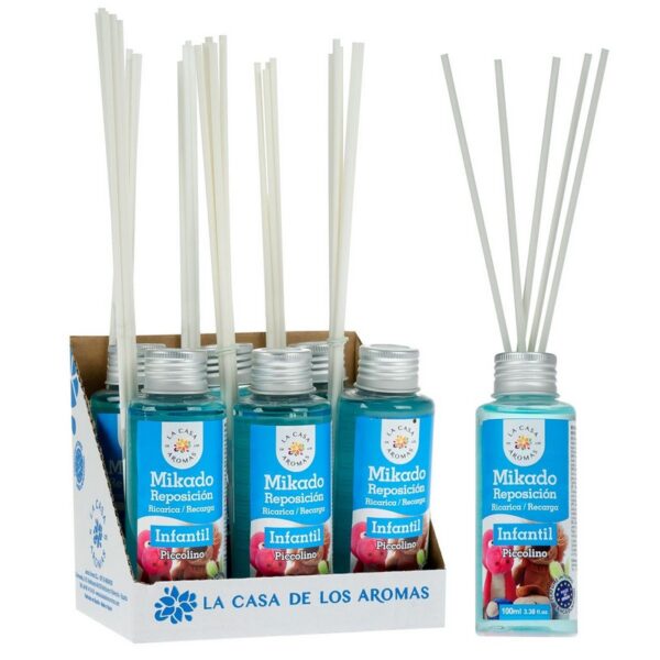 Lot de 6 Recharges de mikados premium 100ml  - Parfum d'enfance