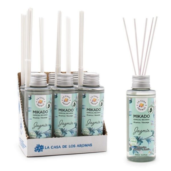 Lot de 6 Recharges de mikados premium 100ml  - Jasmin
