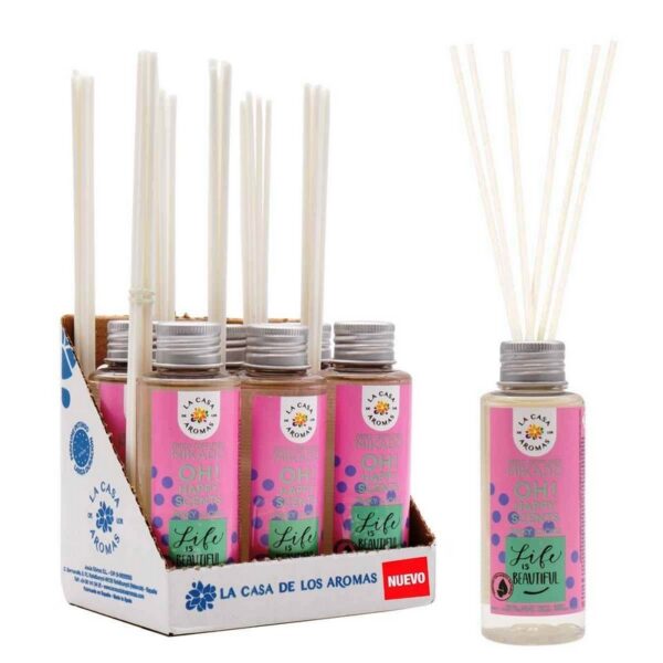 Lot de 6 Recharges de mikados premium 100ml  - Nuage rose