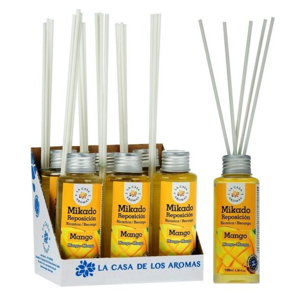 Lot de 6 Recharges de mikados premium 100ml  - Mangue