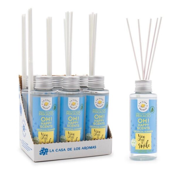 Lot de 6 Recharges de mikados premium 100ml  - Eté tropical