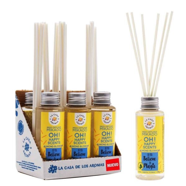 Lot de 6 Recharges de mikados premium 100ml  - Amande douce