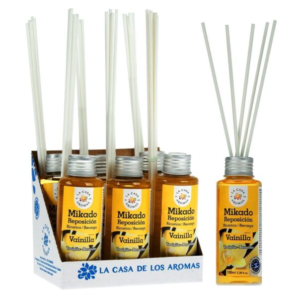 Lot de 6 Recharges de mikados premium 100ml  - Vanille
