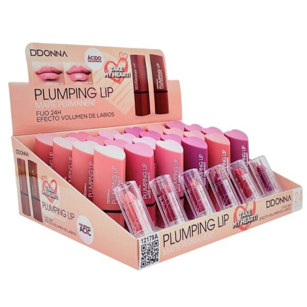 Présentoir de 24 : Rouge à lèvres Plumping Lip Fixe 24H