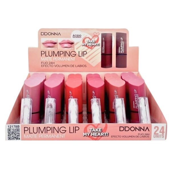 Présentoir de 24 : Rouge à lèvres Plumping Lip Fixe 24H
