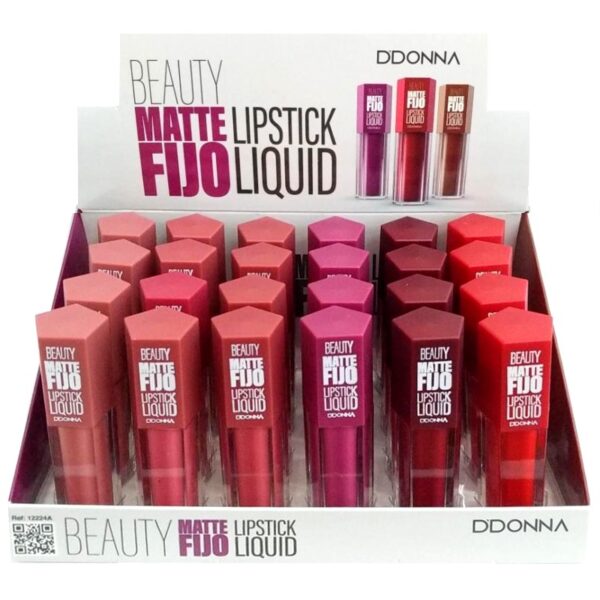 Présentoir de 24 : Rouge à lèvres liquide Mat Beauté