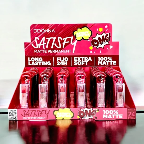 Pack de 24 Rouge à lèvres SATISFY OMG! - D'Donna