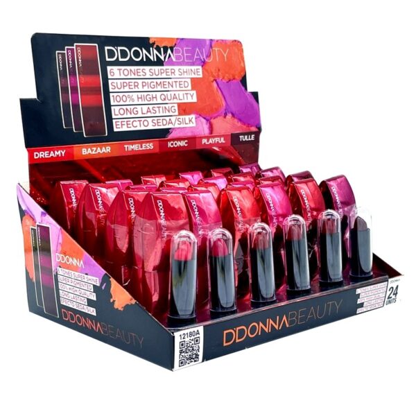 Présentoir de 24 : Rouge à Lèvres super pigmenté BEAUTY SHINE