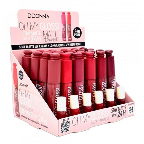 Présentoir de 24 Gloss Mate - Oh My Gloss !