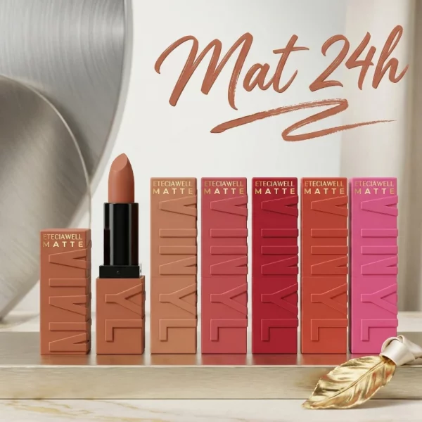 💄 Lot de 6 : Rouges à Lèvres "Matte 24H" – Leticia Well