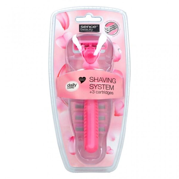 Lot de 4 boite : Rasoir femme + 3 lames de recharges - Sence