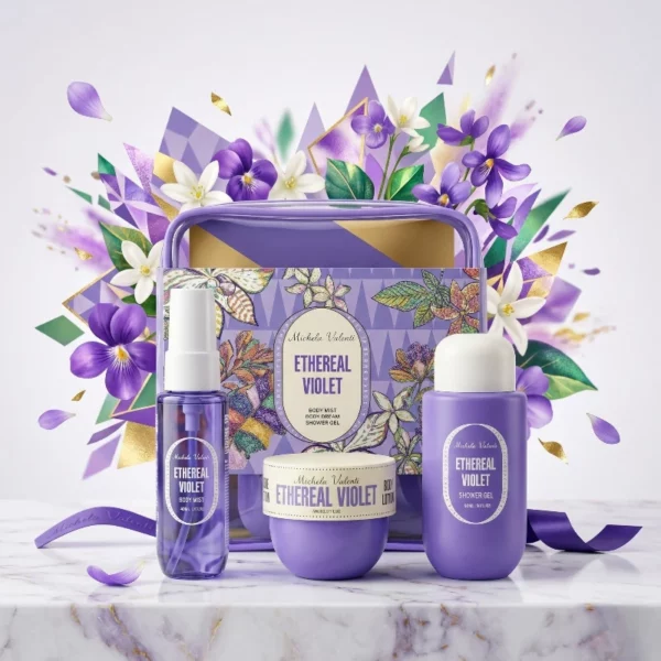 Coffret Rituel Corps "Ethereal Violet" – Set 3 Pièces