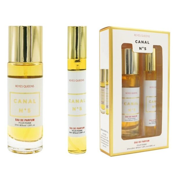 Lot de 24 : Soit 4,70€ Le Coffret de 2 Eaux de Toilette Générique femme Canal N°5 - 37ml + 20ml