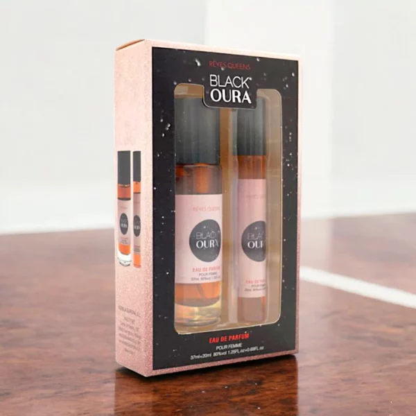 Lot de 48 : Soit 3,50€ Le Coffret de 2 Eaux de Toilette Générique femme Black Oura - 37ml + 20ml
