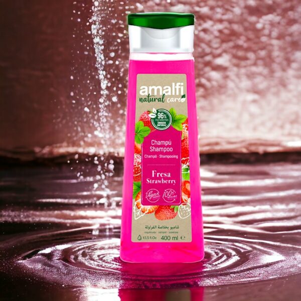 Carton de 10 : Shampoing vegan à la fraise - 96% naturel Fabriqué en Espagne