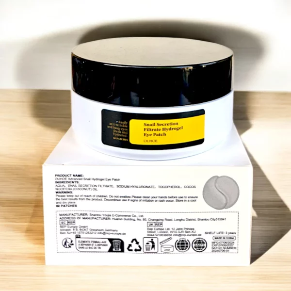 Patchs Hydrogel pour les Yeux à la Sécrétion d'Escargot - OUHOE
