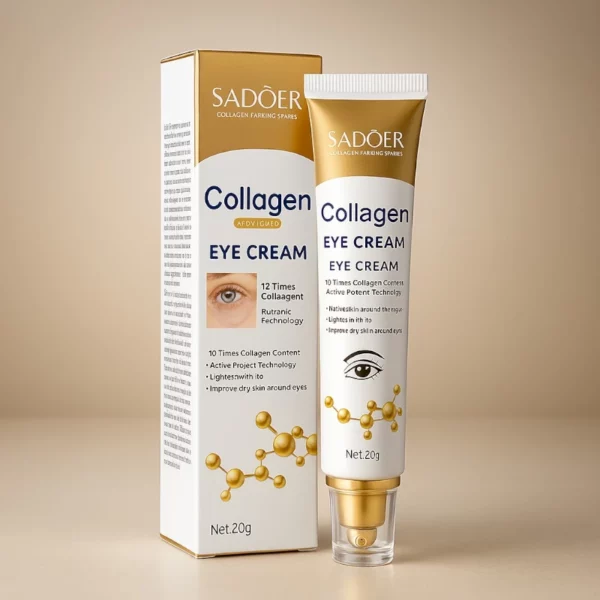 Lot de 3 : Crème contour des Yeux Anti-Age 10 fois Supérieure de COLLAGÈNE 20g - Sadoer
