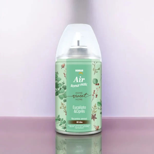 Pack de 6 : NOUVEAU Désodorisant SWEET HOME Eucalyptus & Cyprès 60 jours 335ml - Romar
