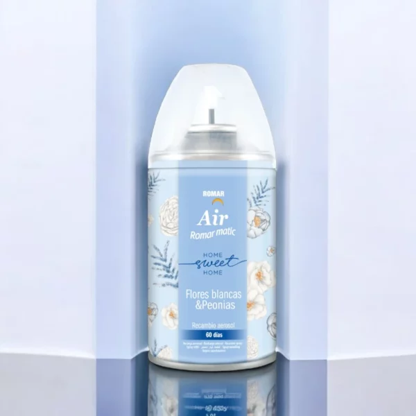 Pack de 6 : NOUVEAU Désodorisant SWEET HOME Fleurs blanches & Pivoines 60 jours 335ml - Romar