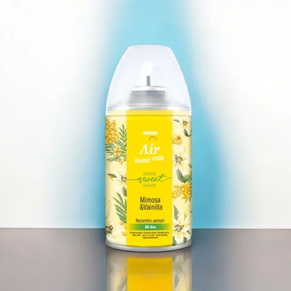 Pack de 6 : NOUVEAU Désodorisant SWEET HOME Mimosa & Vanille 60 jours 335ml - Romar