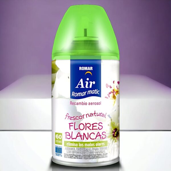 Pack de 6 : Désodorisant Fleurs blanches 60 jours. Manuellement ou Compatible Diffuseur Air wick