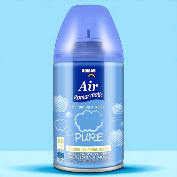 Pack de 6 : Désodorisant Air pur 60 jours. Manuellement ou Compatible Diffuseur Air wick