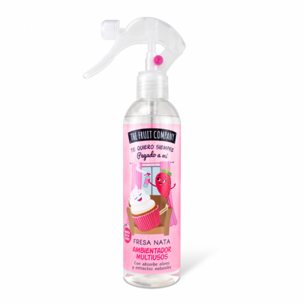 Carton de 12 : Spray désodorisant liquide fraise chantilly