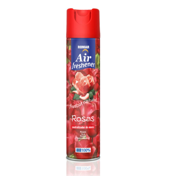 Lot de 8 : Spray désodorisant 300ml - Rose