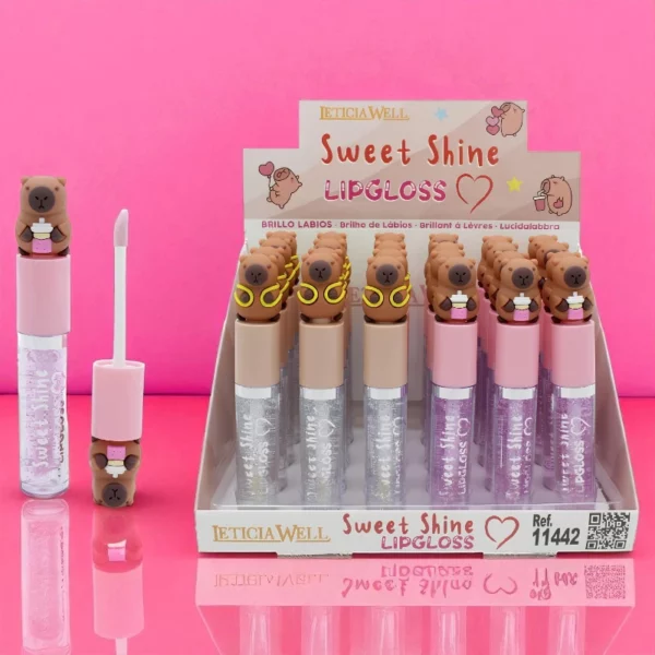 Présentoir de 24 : Lipgloss Sweet Shine - Leticia Well