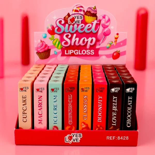 Présentoir de 48 : Gloss Gourmands – Yes Love Cosmétique