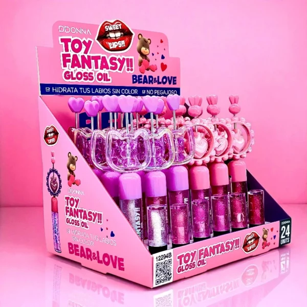 Présentoir de 24 : Gloss Oil Toy Fantasy – D'Donna