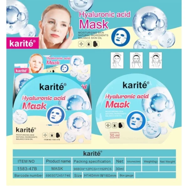 Kiss Beauty | Masque À L'Acide Hyaluronique | x12