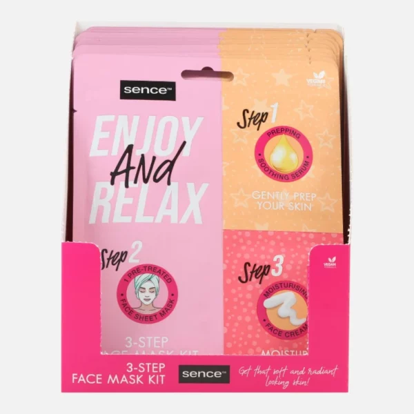 Sence | Masque kit 3 étapes 27 ml Glow Girls | x12