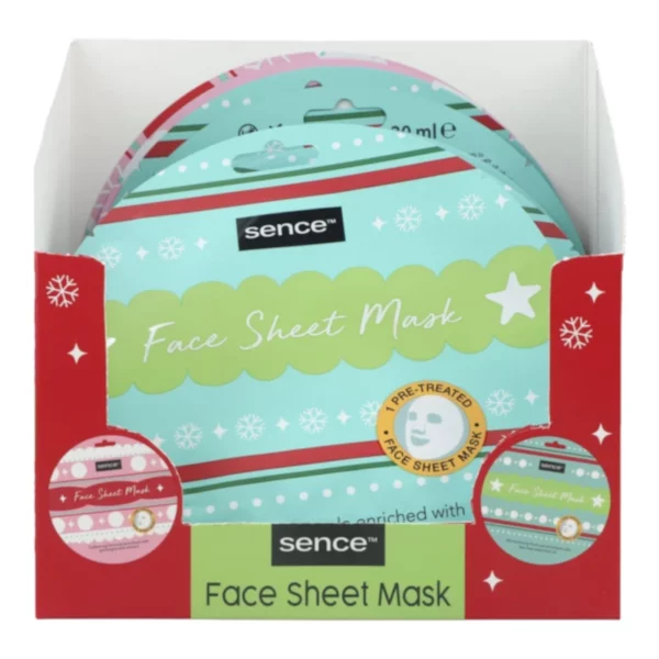 Sence | Masques En Tissu Pour Le Visage | 20 ml | Présentoir x24