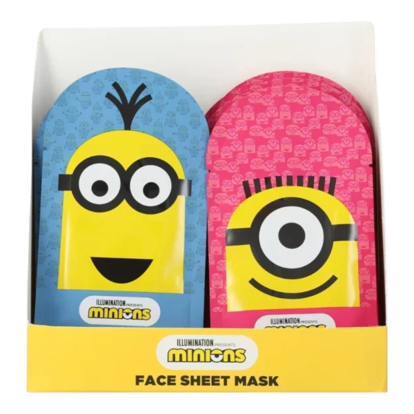 Sence | Masque visage imprimés Minions | 20 ml | Présentoir x24