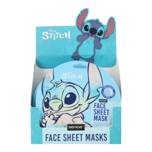 Sence | Masque visage imprimés Stitch | 20 ml | Présentoir x24
