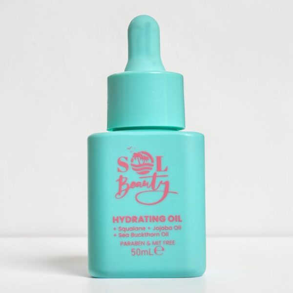 🩵 Huile Hydratante Sol Beauty au Squalane, Jojoba & Argousier : Nutrition Intense & Éclat Réconfortant ! ✨ 🌿