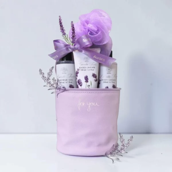 Sac de toilette 4 pièces AURORA LAVANDE
