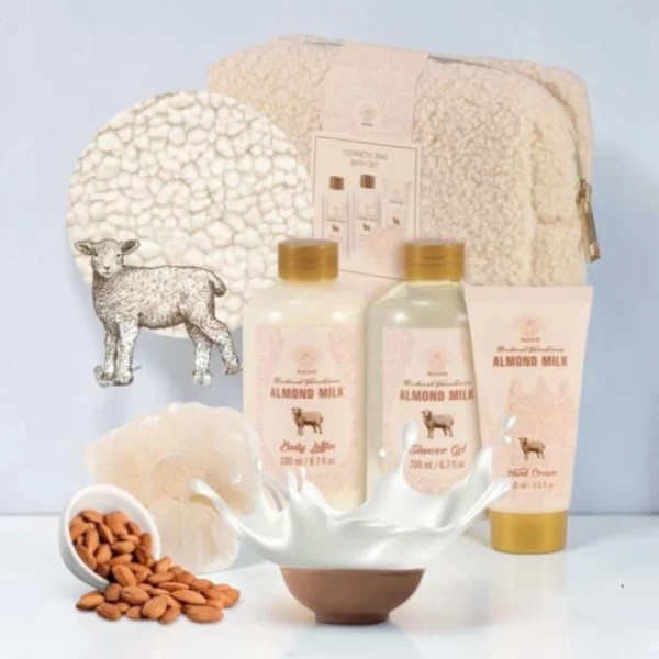 Trousse de toilette 4 pièces Almond Milk PETIT AGNEAU