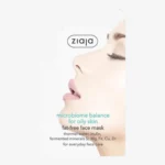 Ziaja | Masque visage sans huile au microbiome pour peaux grasses | x20