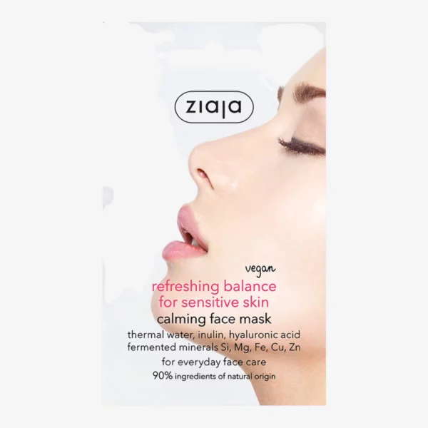 Ziaja | Masque facial visage antimicrobien pour peaux sensibles | x20