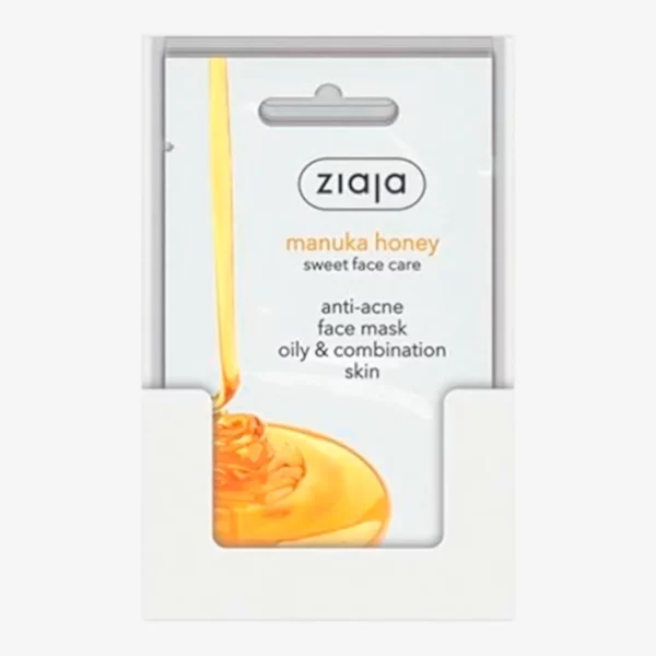 Ziaja | Masque visage anti-acné au miel de Manuka pour peaux grasses | x20