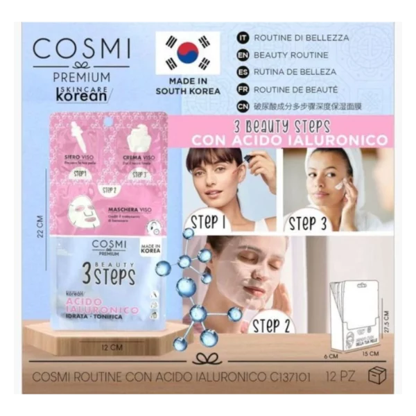 Cosmi | Masque avec acide hyaluronique | x12