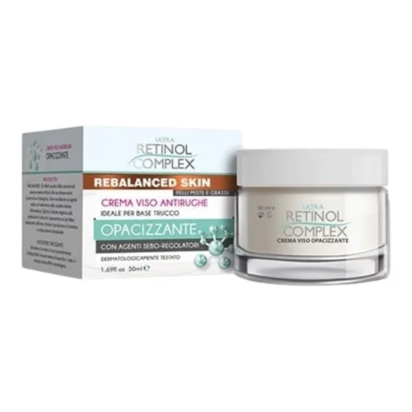 Lot de 6 : Crème visage matifiante anti-rides 50 ml - Retinol Complex