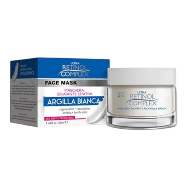Retinol Complex | Masque à l'argile blanche hydratant | 50 ml | x6