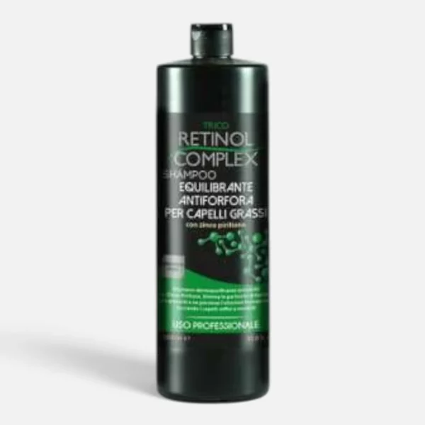 Retinol Complex | Shampoing antipelliculaire équilibrant pour cheveux gras | 800 ml | x6